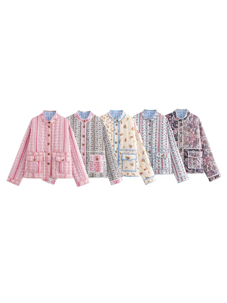 2024 New Women Autumn and Winter Thick Warm Cotton Clothes Casual Ladies Floral Pocket Coat
2024 New Women Autumn and Winter Thick Warm Cotton Clothes Casual Ladies Floral Pocket Coat