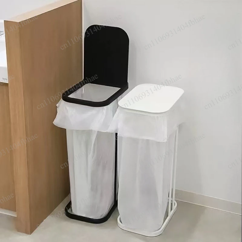 Kitchen wet and dry sorting garbage rack large clamshell vertical wrought iron garbage bag garbage rack
Kitchen wet and dry sorting garbage rack large clamshell vertical wrought iron garbage bag garbage rack