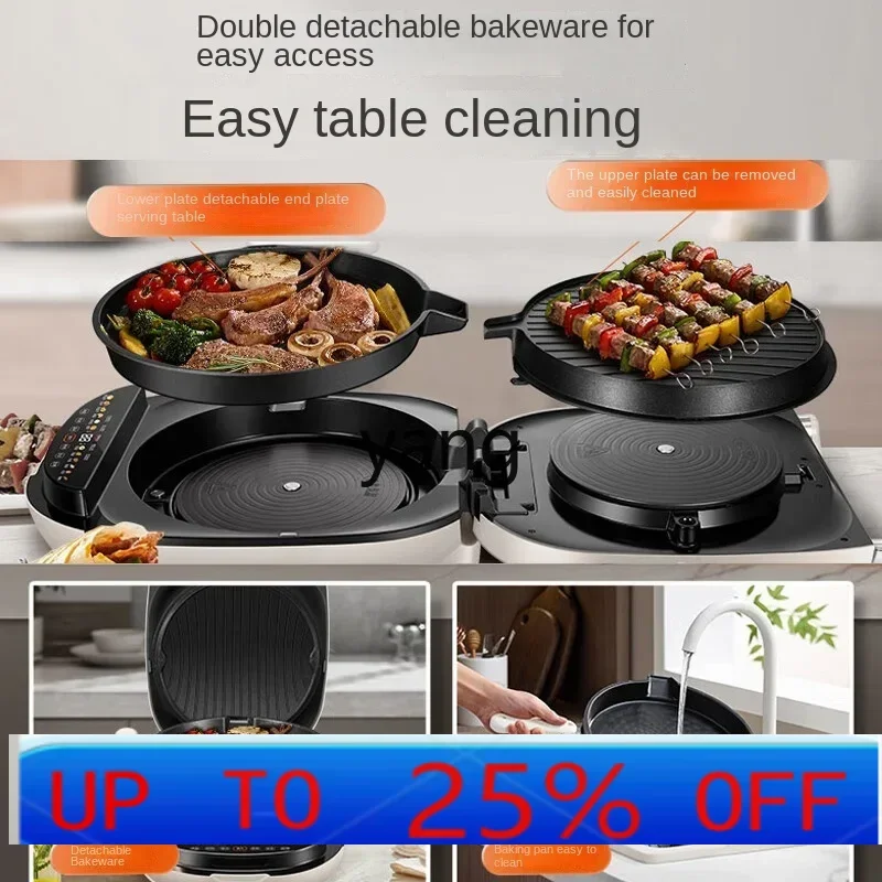 Двусторонняя паровая сковорода-гриль Lcx для домашнего использования, увеличенного размера, для приготовления блинов, съемная и моющаяся
Двусторонняя паровая сковорода-гриль Lcx для домашнего использования, увеличенного размера, для приготовления блинов, съемная и моющаяся