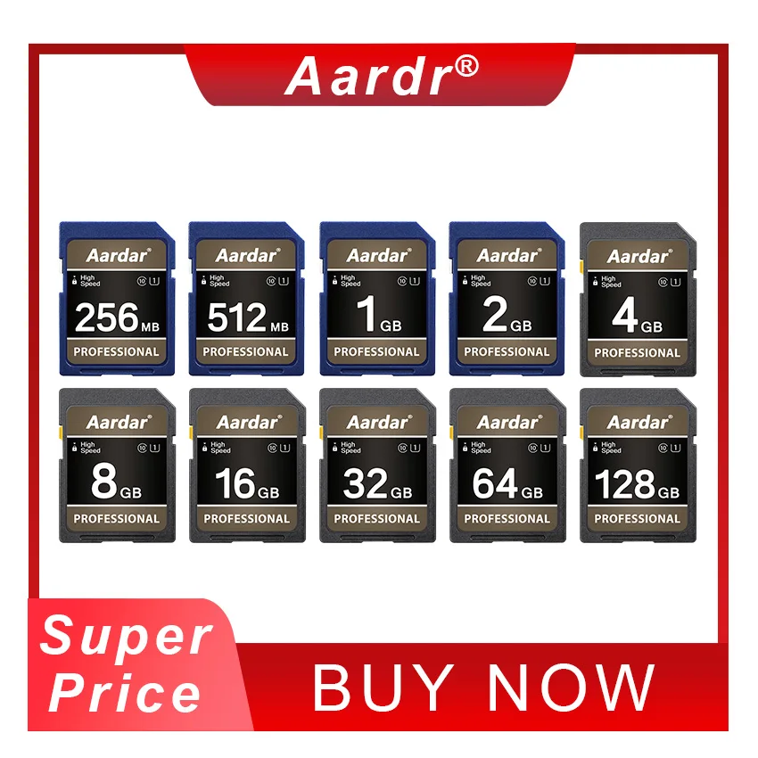 256MB 512MB 1G 2G 4G 8G 16G 32G 64G Memory SD Card High Speed Professional Storage Aardar Camera Memory Card U1 Class 10 UHS-I
256MB 512MB 1G 2G 4G 8G 16G 32G 64G Memory SD Card High Speed Professional Storage Aardar Camera Memory Card U1 Class 10 UHS-I