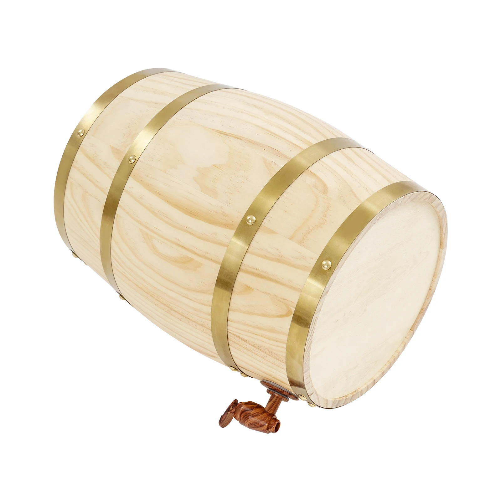 Vertical Wooden Wine Barrel Venting Design 30kg/66.14lbs Load, 10L Large Capacity Wine Barrel with Faucet for Home Storage or Parties
Vertical Wooden Wine Barrel Venting Design 30kg/66.14lbs Load, 10L Large Capacity Wine Barrel with Faucet for Home Storage or Parties