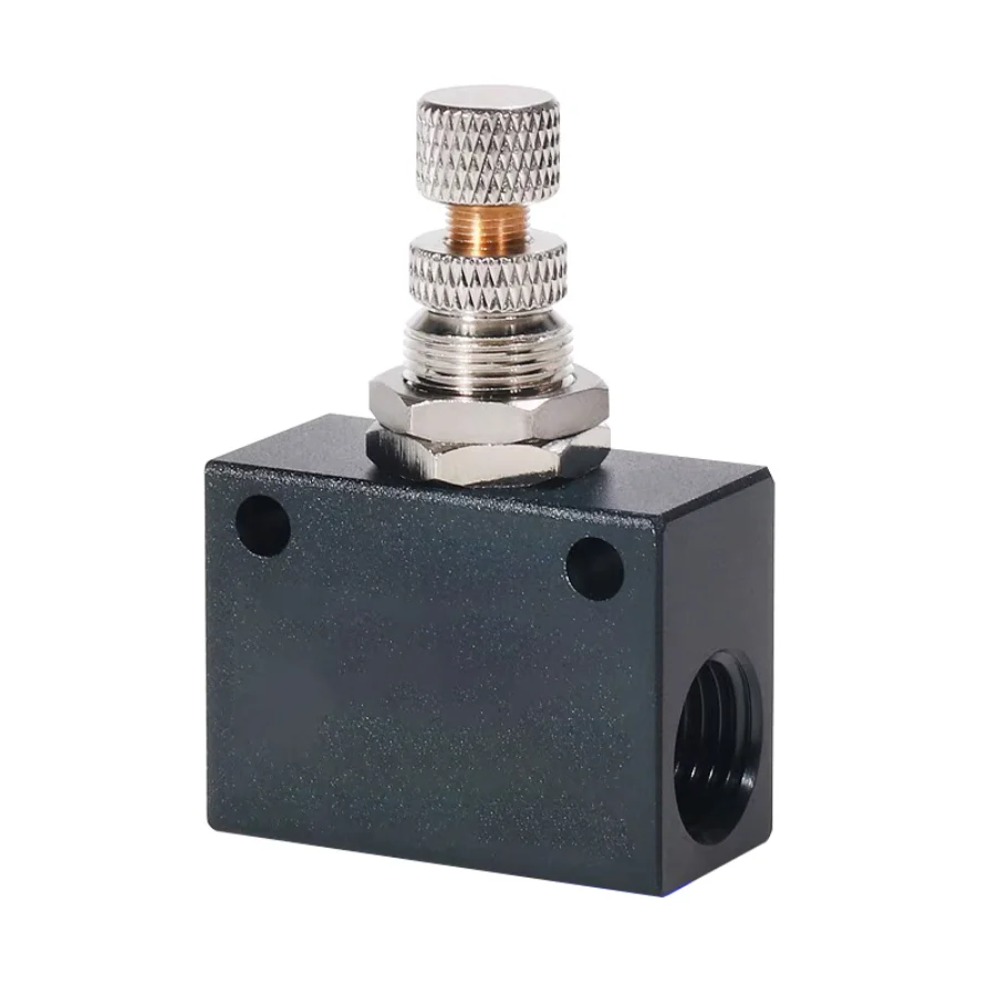 The pneumatic flow control valve, one-way throttle valve ASC100-06, regulates ASC200-08/ASC300-10/15
The pneumatic flow control valve, one-way throttle valve ASC100-06, regulates ASC200-08/ASC300-10/15