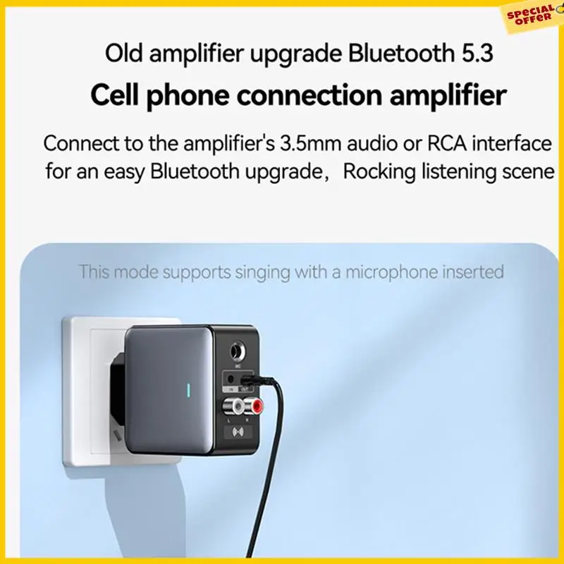 A25P 3 In 1 Wireless Bluetooth Receiver Transmitter Support QC3.0 Fast Charge For TV Headphones With Microphone Input
A25P 3 In 1 Wireless Bluetooth Receiver Transmitter Support QC3.0 Fast Charge For TV Headphones With Microphone Input