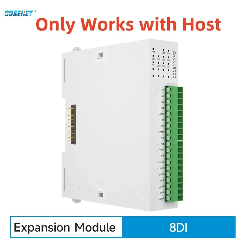 Модуль удаленного ввода-вывода расширения 8AI RS485 Ethernet CDSENET GXAXX0800 сбора аналогового переключателя Modbus TCP RTU работает с хостом
Модуль удаленного ввода-вывода расширения 8AI RS485 Ethernet CDSENET GXAXX0800 сбора аналогового переключателя Modbus TCP RTU работает с хостом