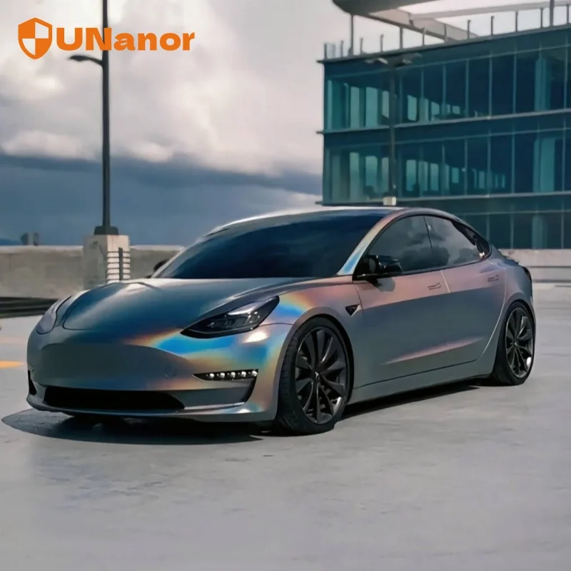 Rainbow Chrome Grey Vinyl Wraps Film 5x59ft Air Release Car Sticker Decal Reflective Car Body Film Super Gloss Car Wrap Vinyl
Rainbow Chrome Grey Vinyl Wraps Film 5x59ft Air Release Car Sticker Decal Reflective Car Body Film Super Gloss Car Wrap Vinyl