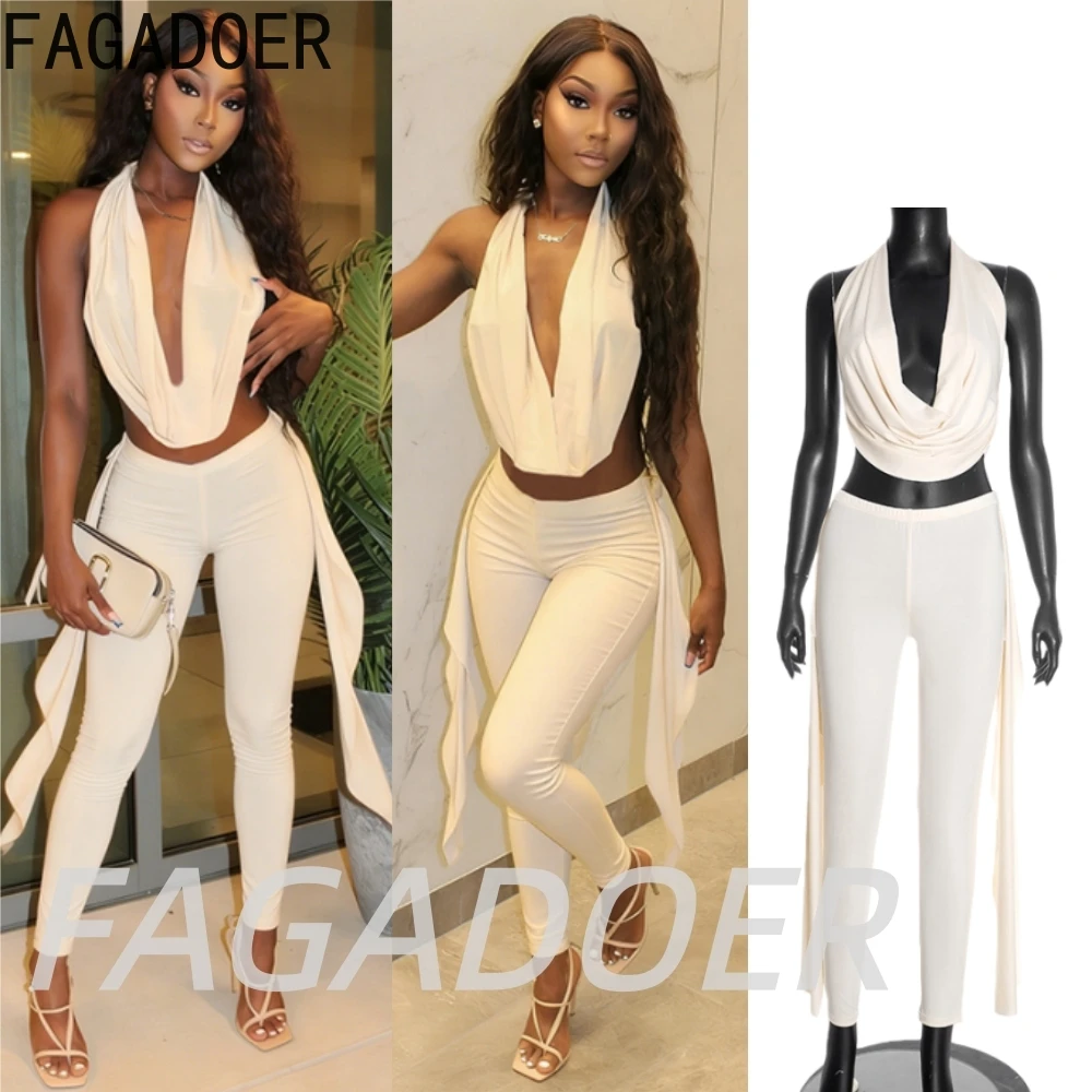 FAGADOER сексуальный полый бандажный комплект из двух предметов, женский топ с глубоким V-образным вырезом и открытой спиной на шнуровке и узкие брюки, модная уличная одежда
FAGADOER сексуальный полый бандажный комплект из двух предметов, женский топ с глубоким V-образным вырезом и открытой спиной на шнуровке и узкие брюки, модная уличная одежда