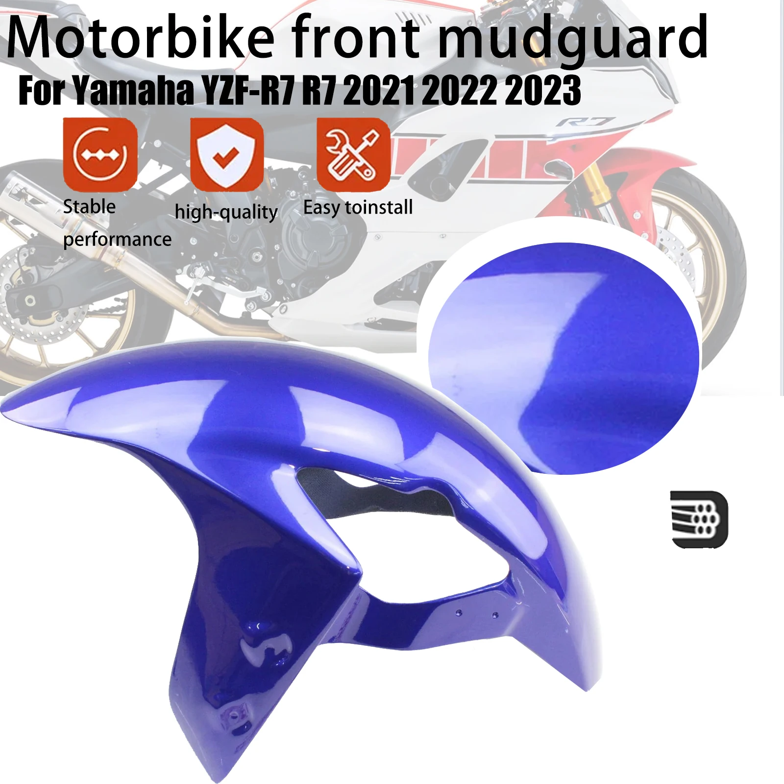For Yamaha YZF-R7 R7 2021 2022 2023 YZFR7 Part YZF R7 Motorcycle Front Fender Hugger Mudguard Splash Guard Fairing Accesssories
For Yamaha YZF-R7 R7 2021 2022 2023 YZFR7 Part YZF R7 Motorcycle Front Fender Hugger Mudguard Splash Guard Fairing Accesssories