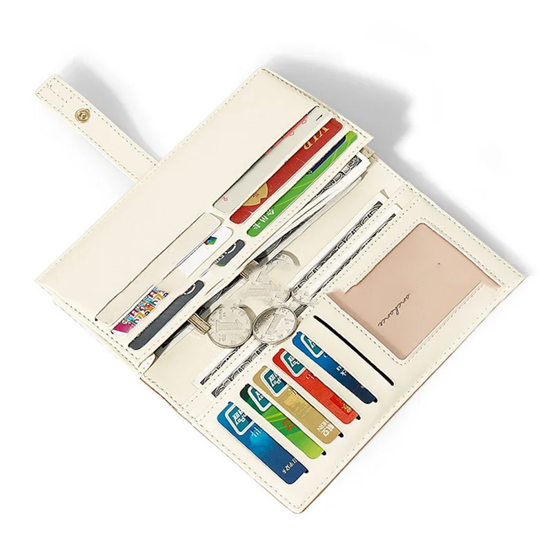 Simplified Korean Version Gift Women's Wallet Wholesale Fashion Contrast Color Leather Wallets Change Card Bag Long Purse Holder
Simplified Korean Version Gift Women's Wallet Wholesale Fashion Contrast Color Leather Wallets Change Card Bag Long Purse Holder
