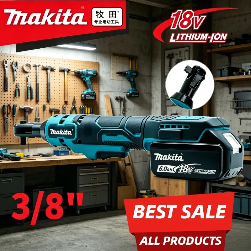 Makita 3/8 Wrench Cordless Impact Wrench 3500IPM 550Nm Power Wrench Power Tools for Equipment Maintenance 18V Battery
Makita 3/8 Wrench Cordless Impact Wrench 3500IPM 550Nm Power Wrench Power Tools for Equipment Maintenance 18V Battery