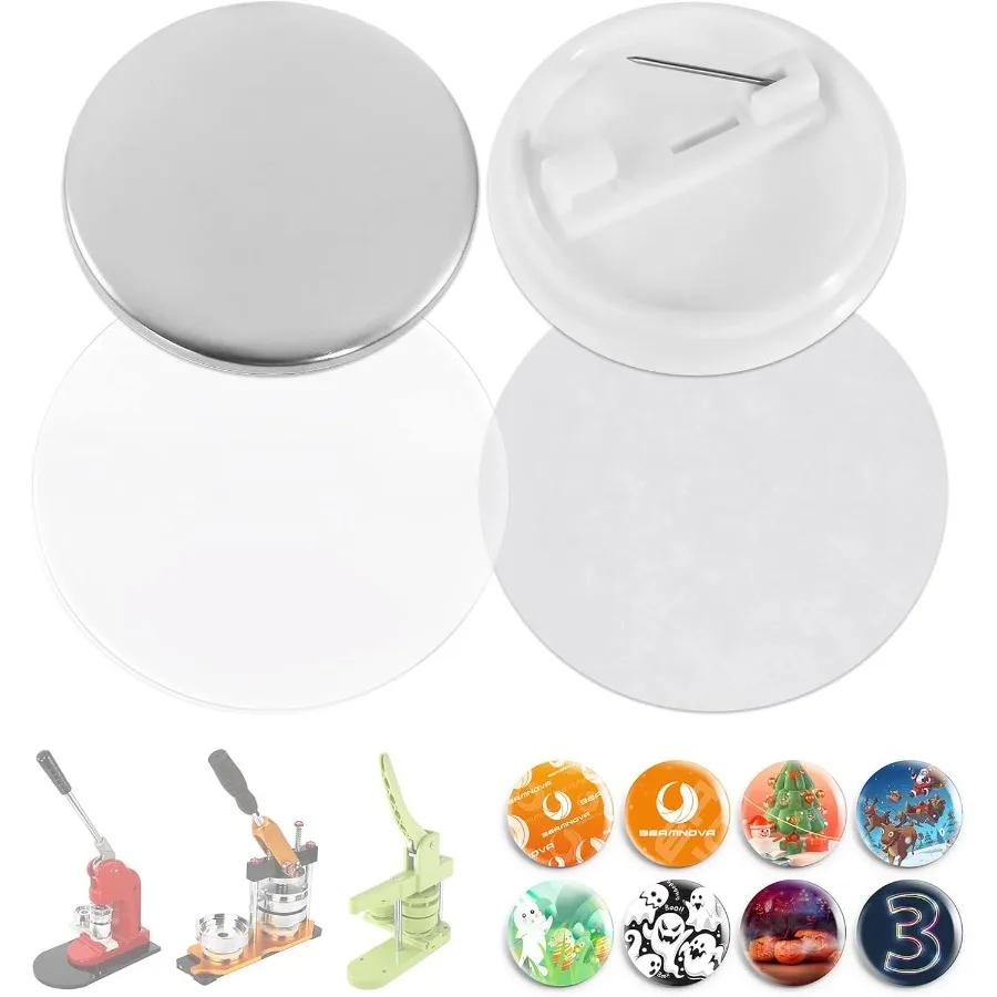 200 комплектов деталей для кнопок, 32 мм, 1,26 в примерно. 11 4-дюймовая машина для изготовления круглых пуговиц, машина для изготовления булавок, каждый комплект включает Ti
200 комплектов деталей для кнопок, 32 мм, 1,26 в примерно. 11 4-дюймовая машина для изготовления круглых пуговиц, машина для изготовления булавок, каждый комплект включает Ti