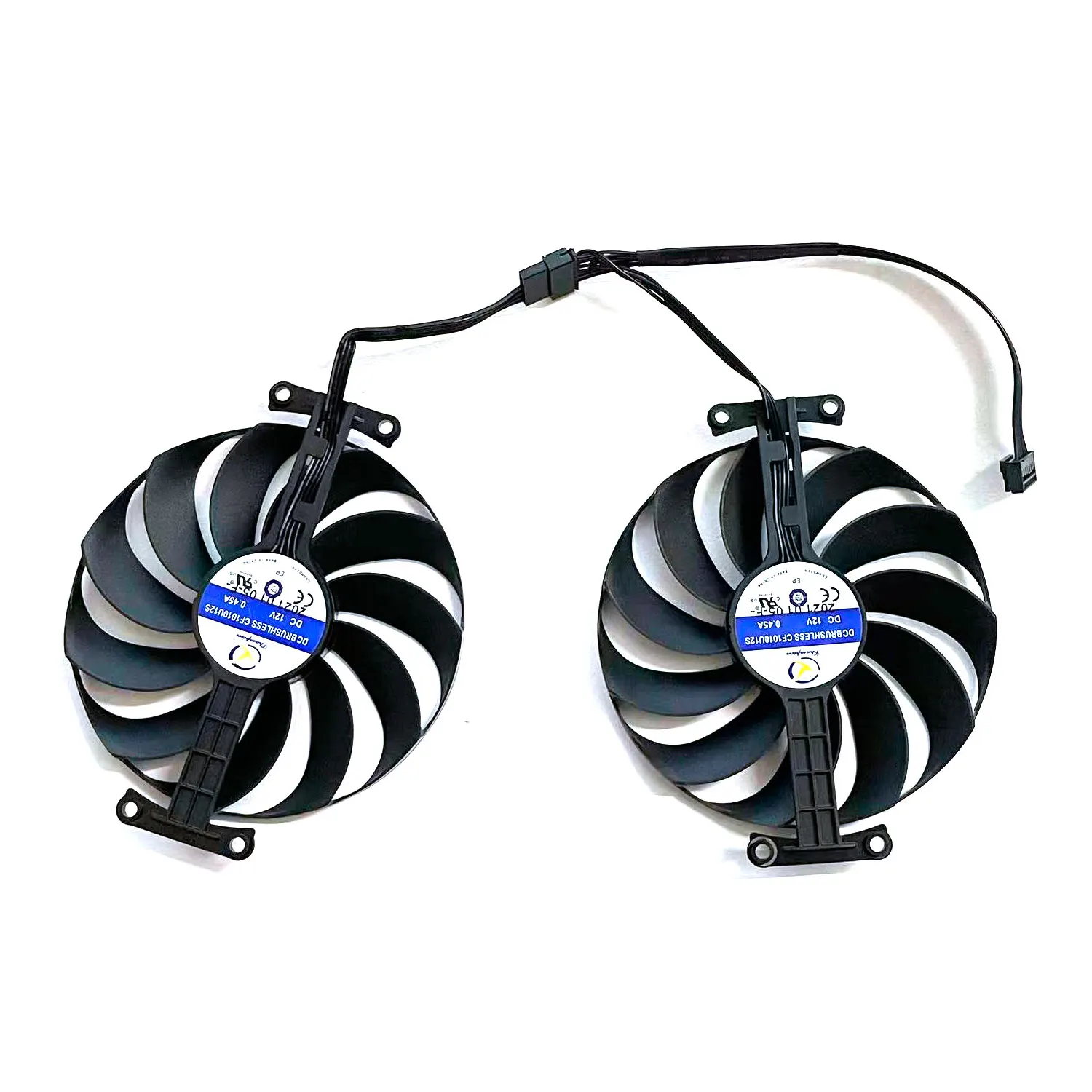 7PIN CF1010U12S DC 12V 0.45A suitable For ASUS KO RTX 3060 RTX 3060 Ti RTX 3070 V2 OC graphics card cooling
7PIN CF1010U12S DC 12V 0.45A suitable For ASUS KO RTX 3060 RTX 3060 Ti RTX 3070 V2 OC graphics card cooling