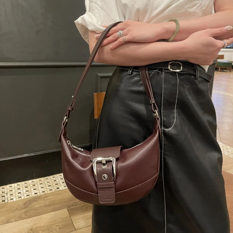 Luxury Fashionable Women's Armpit Bag Shoulder Bag Genuine Leather Crossbody Purse Half Moon Design Top Grain Calf Retro Handbag
Luxury Fashionable Women's Armpit Bag Shoulder Bag Genuine Leather Crossbody Purse Half Moon Design Top Grain Calf Retro Handbag