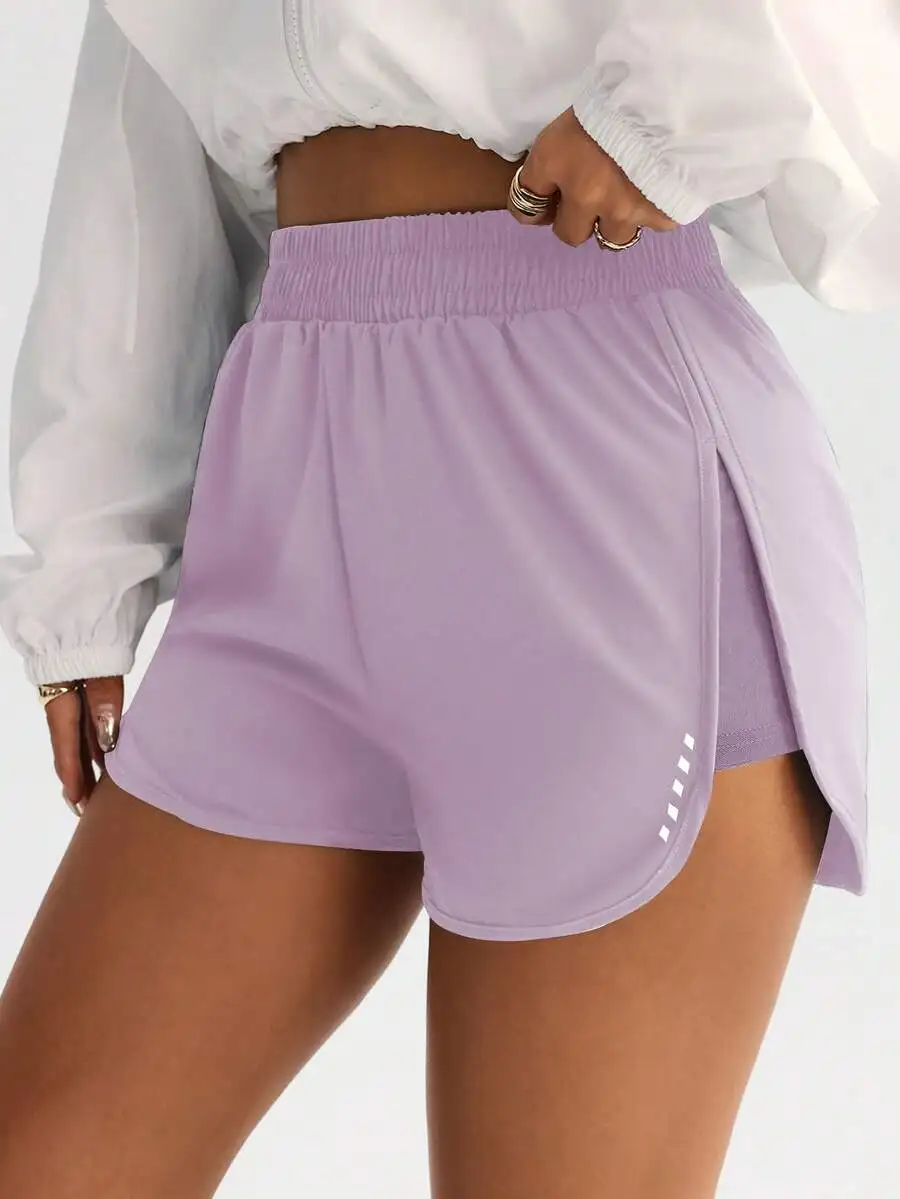 High-Waisted Slimming Workout Shorts With Side Slit 4-Way Stretch For Gym Street Wear
High-Waisted Slimming Workout Shorts With Side Slit 4-Way Stretch For Gym Street Wear