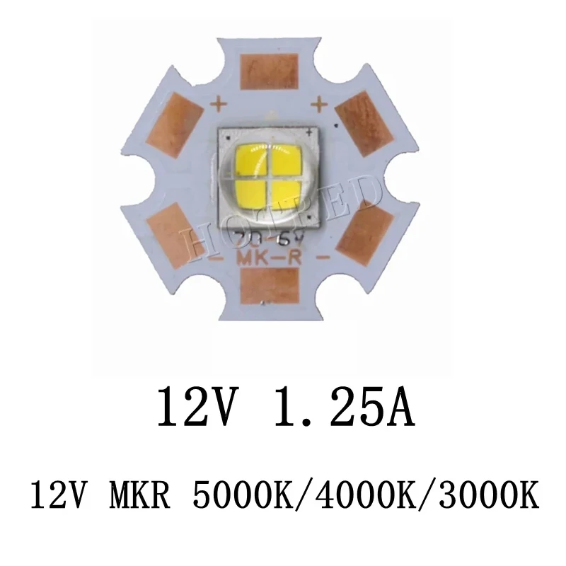 Orginal MKR MK-R LED Emitter 15W 6V 12V White Warm White Flashlight Torch LED Diode Chip Light 1769LM on 16mm 20mm Copper PCB
Orginal MKR MK-R LED Emitter 15W 6V 12V White Warm White Flashlight Torch LED Diode Chip Light 1769LM on 16mm 20mm Copper PCB