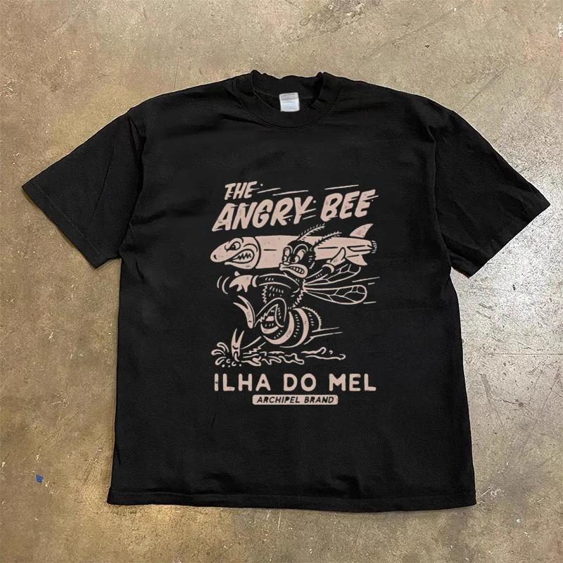 T-shirt for men and women American style T-shirt fashionable, loose and versatile, retro creative printed short sleeved
T-shirt for men and women American style T-shirt fashionable, loose and versatile, retro creative printed short sleeved