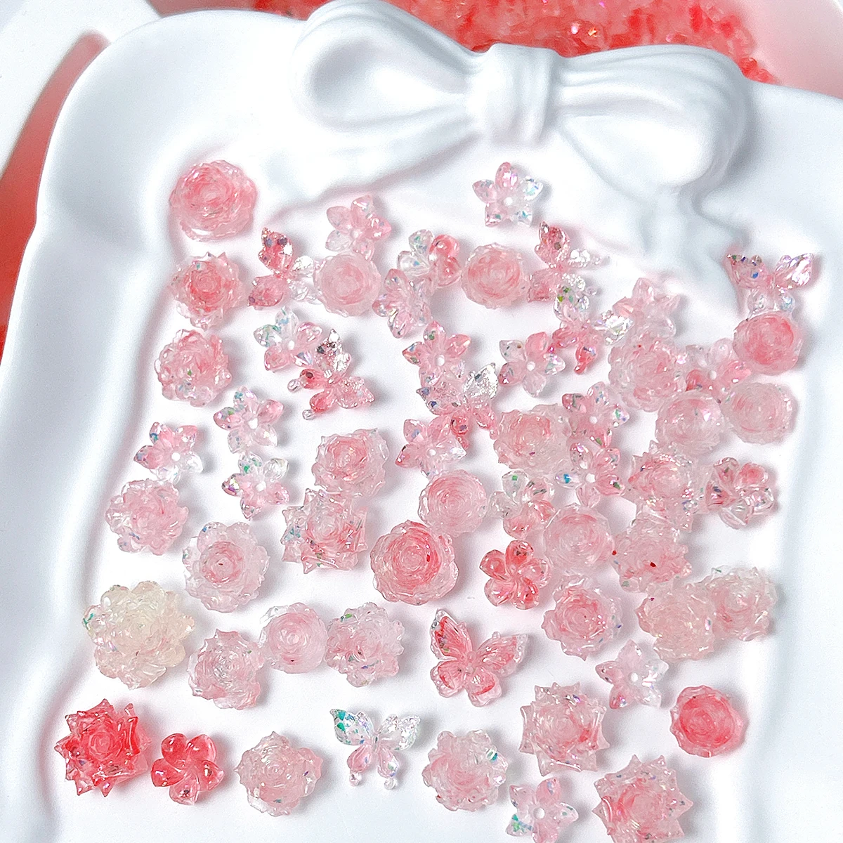3D Aesthetic Pink Series Blossoms Nail Charms Luminous Translucent Sweet Butterfly Camellia Rose Flower Nail Art Decorations DIY
3D Aesthetic Pink Series Blossoms Nail Charms Luminous Translucent Sweet Butterfly Camellia Rose Flower Nail Art Decorations DIY