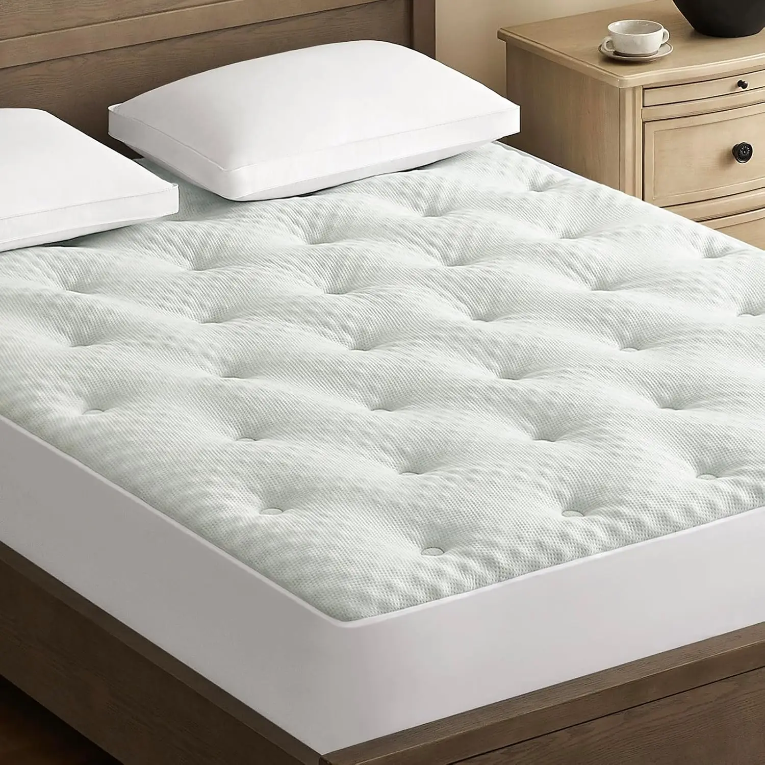 Двусторонний матрас Topper Twin Xl Ящик для яиц Топпер из пены с эффектом памяти, бамбуковый вискозный матрас Twin Xl, бесшумный водонепроницаемый матрас
Двусторонний матрас Topper Twin Xl Ящик для яиц Топпер из пены с эффектом памяти, бамбуковый вискозный матрас Twin Xl, бесшумный водонепроницаемый матрас