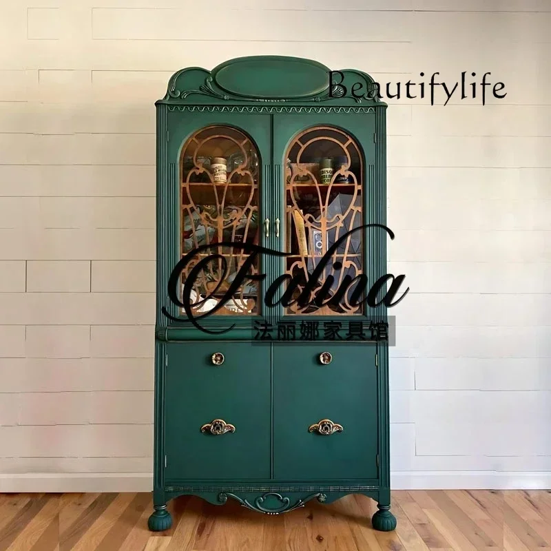 B Z W French Wine Cabinet Living Room Wall Display Solid Wood Carved Dining Side Cabinet Partition Storage Side Cabinet
B Z W French Wine Cabinet Living Room Wall Display Solid Wood Carved Dining Side Cabinet Partition Storage Side Cabinet