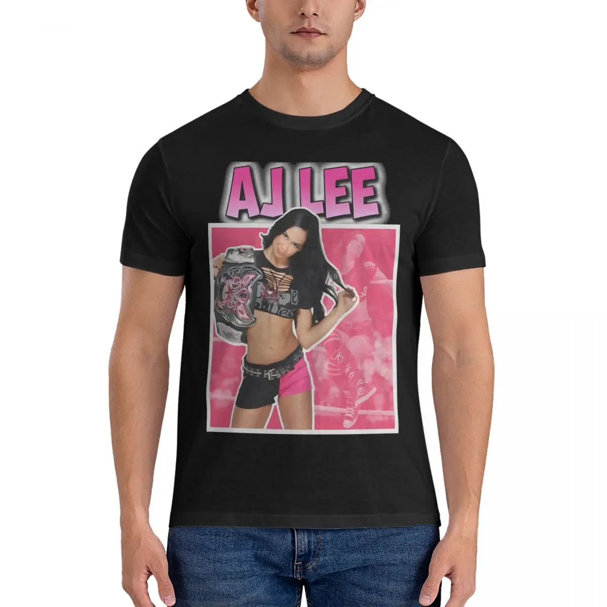 Крутая Мужская футболка Aj lee, модные футболки с коротким рукавом и круглым вырезом, одежда из чистого хлопка с принтом
Крутая Мужская футболка Aj lee, модные футболки с коротким рукавом и круглым вырезом, одежда из чистого хлопка с принтом