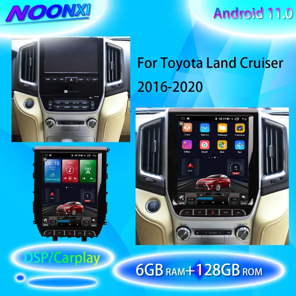 Автомагнитола для Toyota Land Cruiser 2016-2020Tesla, экран 6 + 128 ГБ, Android 11
Автомагнитола для Toyota Land Cruiser 2016-2020Tesla, экран 6 + 128 ГБ, Android 11
