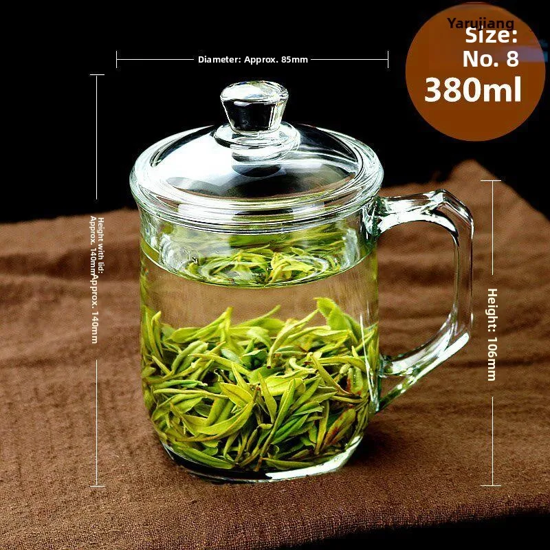 High-Temperature Resistant Glass Tea Cup with Lid for Drinking Water Home Use Heat-Resistant Cup with Handle Ins Style round Cup
High-Temperature Resistant Glass Tea Cup with Lid for Drinking Water Home Use Heat-Resistant Cup with Handle Ins Style round Cup