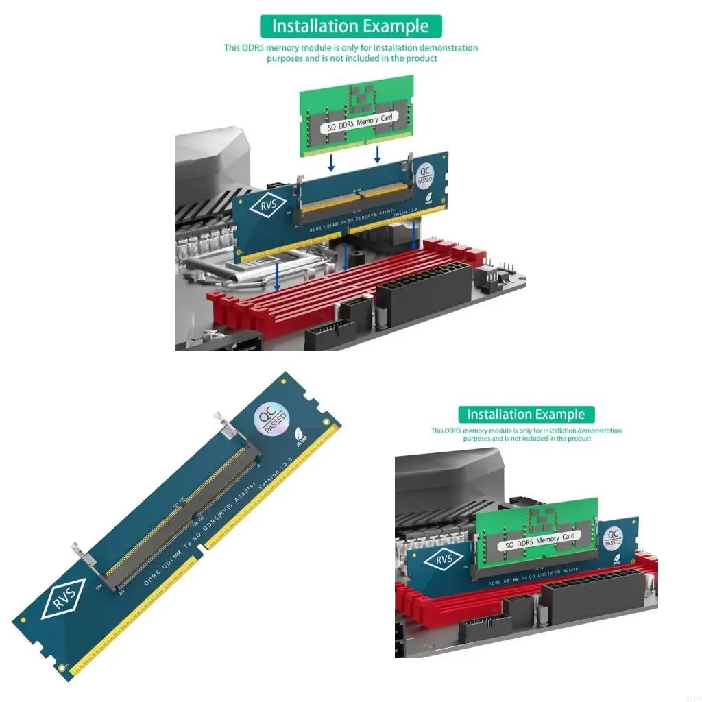 E1PF Laptop DDR5 Memory SO-DIMM to Desktop DIMM Expansion Adapter Card
E1PF Laptop DDR5 Memory SO-DIMM to Desktop DIMM Expansion Adapter Card