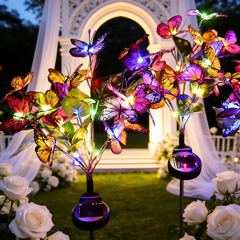 Outdoor Solar Simulation Butterfly Sunflower LED Lawn Lamp Landscape Garden Sunmer Lights for Camping Wedding Decor
Outdoor Solar Simulation Butterfly Sunflower LED Lawn Lamp Landscape Garden Sunmer Lights for Camping Wedding Decor