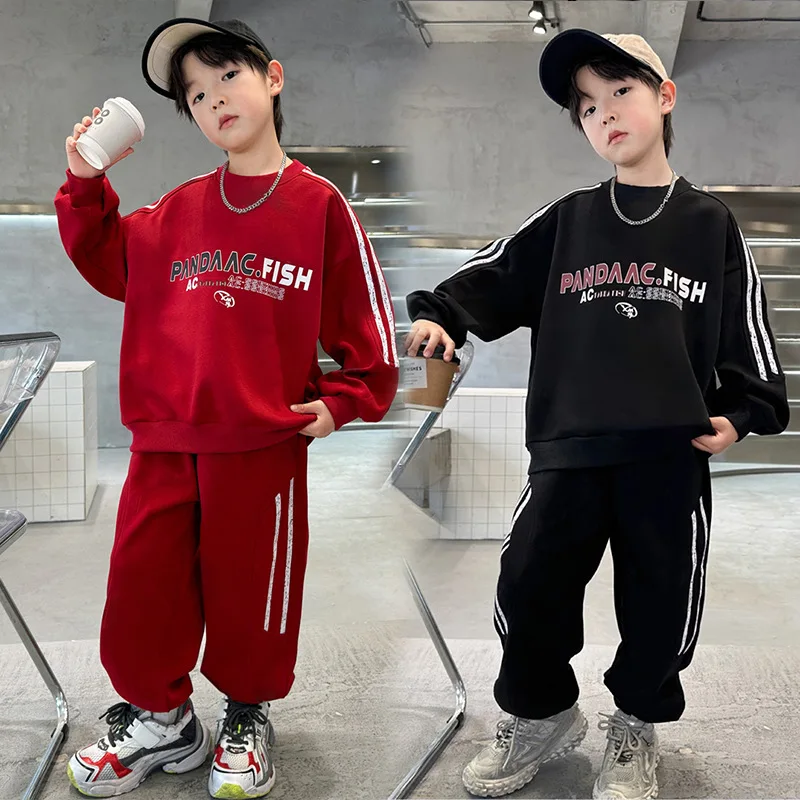 Spring Autumn Boys Striped Sports Sweatshirt+Sweatpant Workout Set School Kids 2PCS Tracksuit Children Outfit Jogger Suit 5-16Yr
Spring Autumn Boys Striped Sports Sweatshirt+Sweatpant Workout Set School Kids 2PCS Tracksuit Children Outfit Jogger Suit 5-16Yr