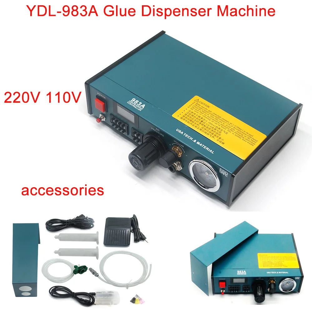 Automatic Glue Dispensing Machine YDL-983A 220V 110V Paste Liquid Controller Dropper Time Display Fluid Dispenser
Automatic Glue Dispensing Machine YDL-983A 220V 110V Paste Liquid Controller Dropper Time Display Fluid Dispenser
