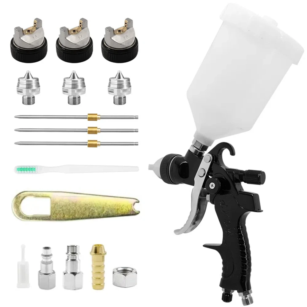 2008 Series / HVLP Spray Gun 1.4/1.7/2.0mm Steel Nozzle Gravity Spray Gun Portable Car DIY Paint Sprayer Spray Gun Kit Black
2008 Series / HVLP Spray Gun 1.4/1.7/2.0mm Steel Nozzle Gravity Spray Gun Portable Car DIY Paint Sprayer Spray Gun Kit Black