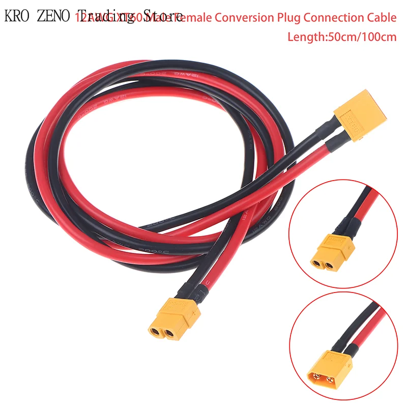 12AWG XT60 Male Female Conversion Plug Connection Cable 50/100CM Wire Battery Connector For Lipo Battery RC Drone Car Boat✨
12AWG XT60 Male Female Conversion Plug Connection Cable 50/100CM Wire Battery Connector For Lipo Battery RC Drone Car Boat✨