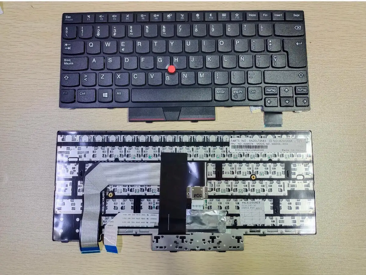 Новая клавиатура для ноутбука Lenovo Thinkpad T470 T480 с испанской раскладкой, без подсветки и точки (не такой, как t (не такой, как ноутбук серии t470s)
Новая клавиатура для ноутбука Lenovo Thinkpad T470 T480 с испанской раскладкой, без подсветки и точки (не такой, как t (не такой, как ноутбук серии t470s)