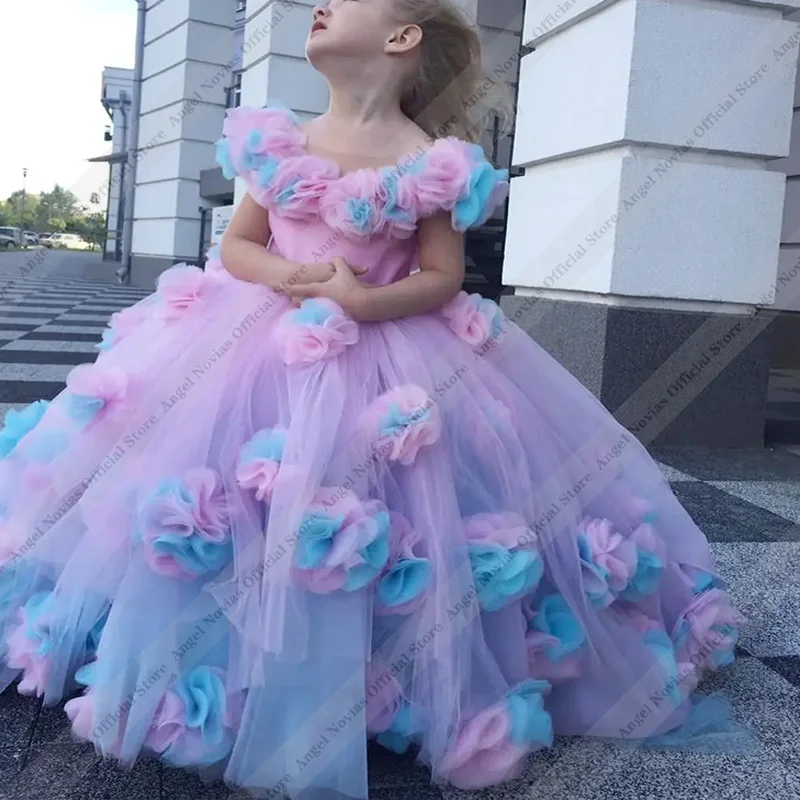 Customized Quality Tulle Fluffy Flower Girl Dress With 3d Flowers Pink Applique For Kids Wedding Birthday Evening Ball Gowns
Customized Quality Tulle Fluffy Flower Girl Dress With 3d Flowers Pink Applique For Kids Wedding Birthday Evening Ball Gowns