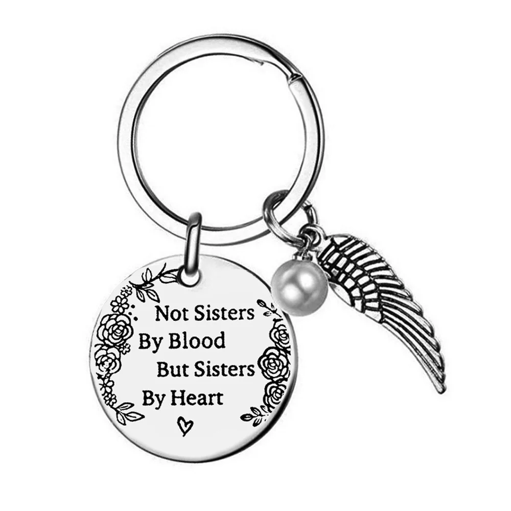 Not Sisters by Blood but Sisters by Heart Stainless Steel Keychain for Women Girls gifts for Best Friend Birthday Graduation
Not Sisters by Blood but Sisters by Heart Stainless Steel Keychain for Women Girls gifts for Best Friend Birthday Graduation