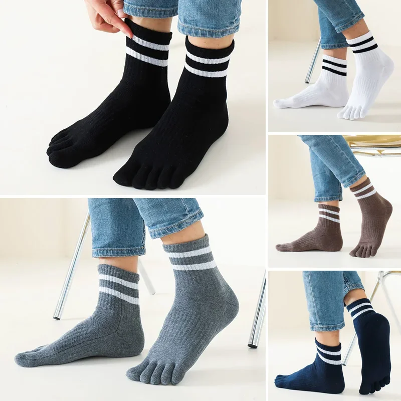 Мужские носки с пятью пальцами, короткие хлопковые однотонные компрессионные носки в полоску, повседневные, впитывающие пот, антибактериальные, повседневные, теплые, с мягким носком
Мужские носки с пятью пальцами, короткие хлопковые однотонные компрессионные носки в полоску, повседневные, впитывающие пот, антибактериальные, повседневные, теплые, с мягким носком