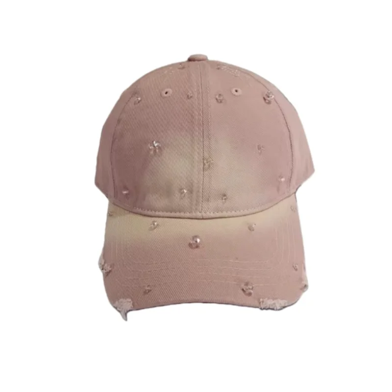 Korean Spring Summer Vintage Gradually Changing Nail Bead Baseball Cap Fashion Versatile Perforated Duckbill Hat Trendy Sun Hats
Korean Spring Summer Vintage Gradually Changing Nail Bead Baseball Cap Fashion Versatile Perforated Duckbill Hat Trendy Sun Hats