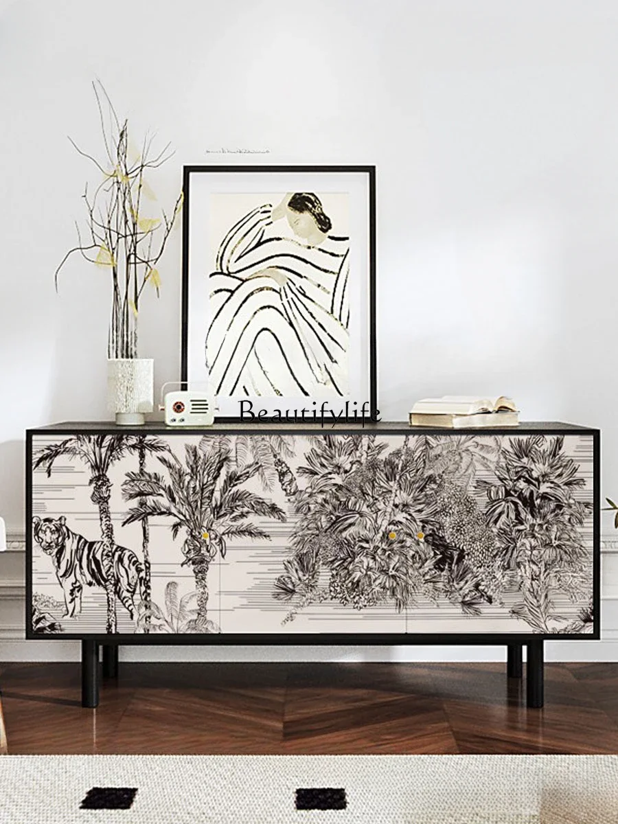 Modern Minimalist Art Decoration Side Cabinet Solid Wood Storage Installation-Free Storage Cabinet
Modern Minimalist Art Decoration Side Cabinet Solid Wood Storage Installation-Free Storage Cabinet