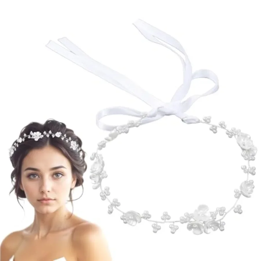 Hair Accessories 1 Piece Bridal Pearl Flower Headpiece Headband Flower Pearl Headpiece Woman Hair Accessory for Birthday Party
Hair Accessories 1 Piece Bridal Pearl Flower Headpiece Headband Flower Pearl Headpiece Woman Hair Accessory for Birthday Party