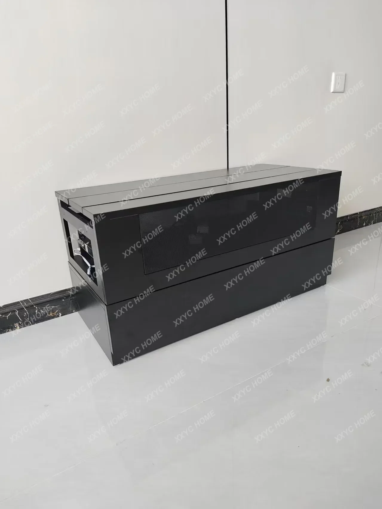 Modern 88-100 inch TV automatic telescopic lifting table 120 projection gimbal
Modern 88-100 inch TV automatic telescopic lifting table 120 projection gimbal