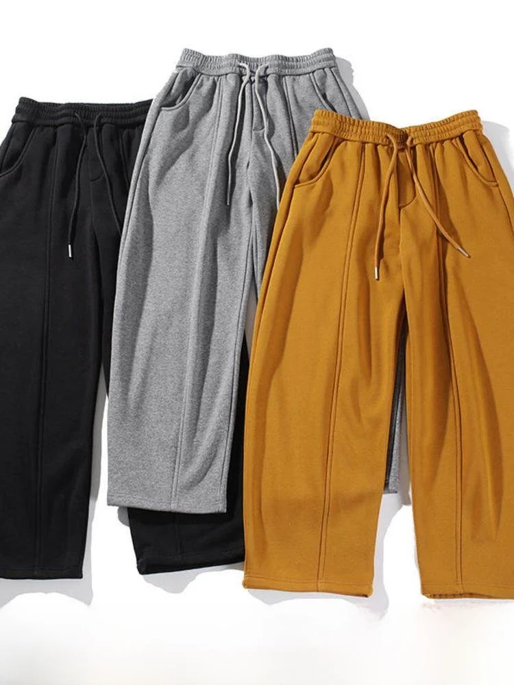 Thickened Fleece! 3D Seaming! Autumn Winter Men's Outdoor Elastic Waist Sports Casual Loose Straight Leg Pants Trendy
Thickened Fleece! 3D Seaming! Autumn Winter Men's Outdoor Elastic Waist Sports Casual Loose Straight Leg Pants Trendy