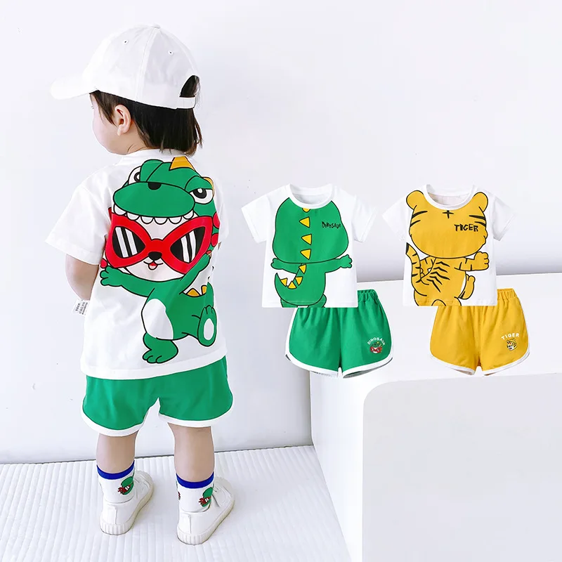 Summer Boys Girls Sets Baby Clothes Korean Dragon Tiger Printing Cartoon Children's Suit Toddler Fashion Sets
Summer Boys Girls Sets Baby Clothes Korean Dragon Tiger Printing Cartoon Children's Suit Toddler Fashion Sets