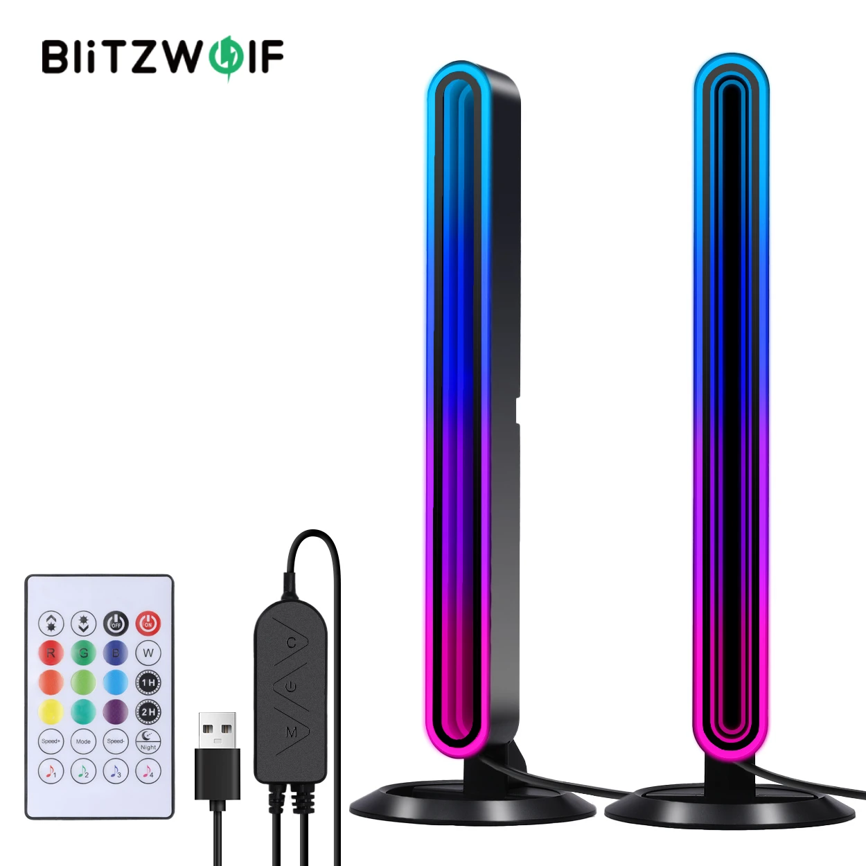 BliitzWolf BW-AL1 и новый CML4 RGB ESports настольный окружающий свет игровые светодиодные мониторы аксессуары приложение беспроводное управление для ПК
BliitzWolf BW-AL1 и новый CML4 RGB ESports настольный окружающий свет игровые светодиодные мониторы аксессуары приложение беспроводное управление для ПК