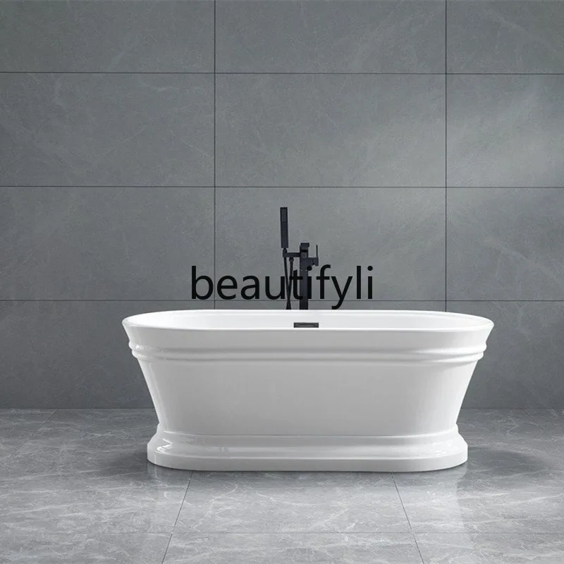 Japanese Wave Stripe French Art Classical Independent Simple Home Acrylic Chaise Longue Bathtub 1.5 - 1.7m
Japanese Wave Stripe French Art Classical Independent Simple Home Acrylic Chaise Longue Bathtub 1.5 - 1.7m