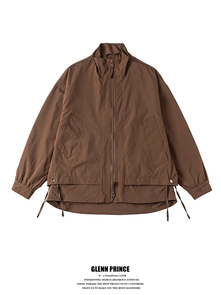 Мужская куртка свободного кроя однотонная с воротником-стойкой и вставками, осенняя коллекция, высококачественная, GPstudio2025 Barn Wind Splicing
Мужская куртка свободного кроя однотонная с воротником-стойкой и вставками, осенняя коллекция, высококачественная, GPstudio2025 Barn Wind Splicing