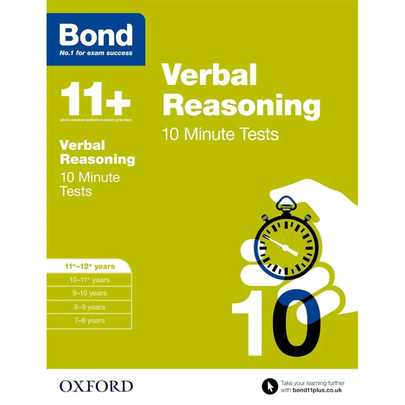 BOND 11 10 MINUTE TESTS VR 1112 YEARS Bond 11 Oxford University Press 9780192740700 Book
BOND 11 10 MINUTE TESTS VR 1112 YEARS Bond 11 Oxford University Press 9780192740700 Book