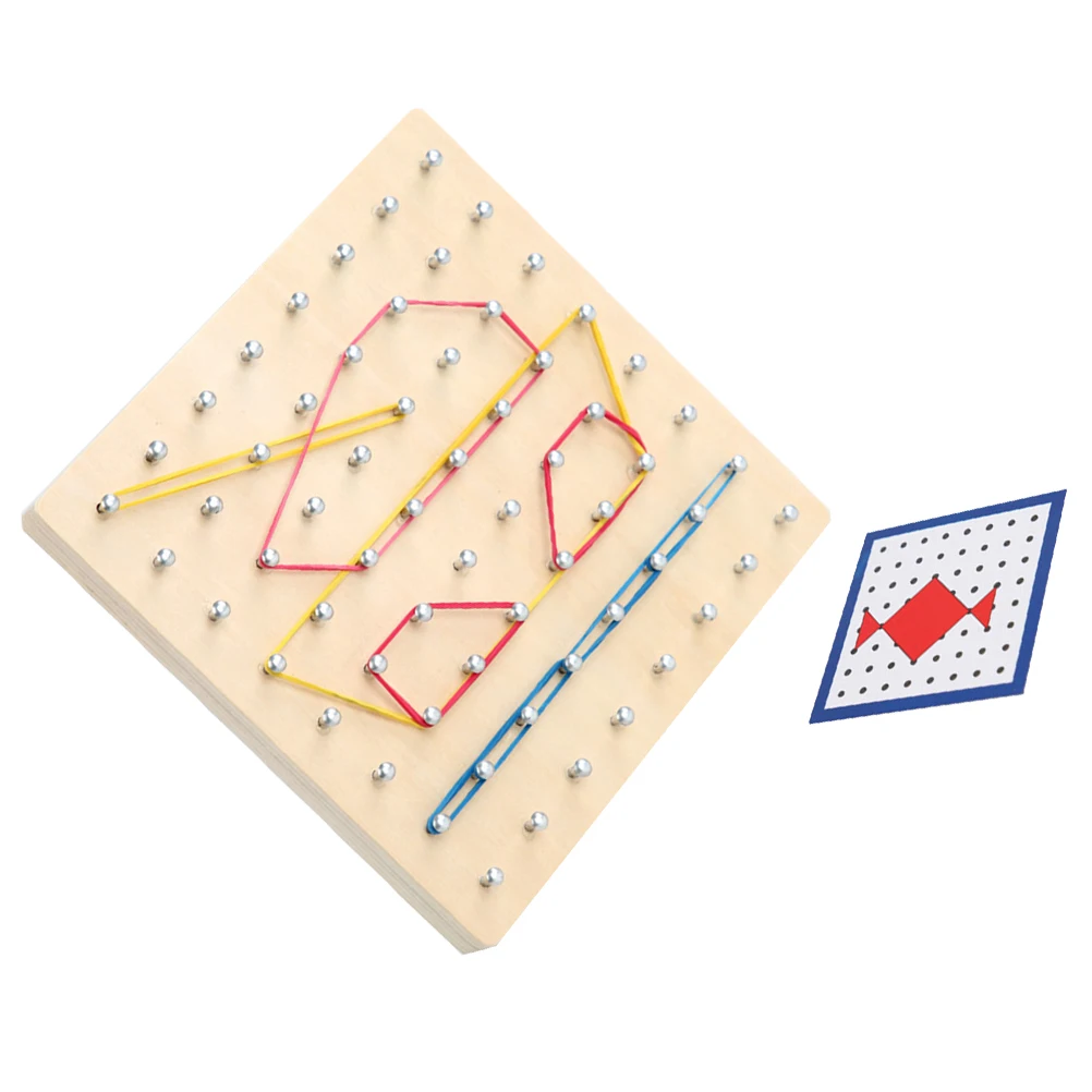 Nail Board Wooden Pegboard Geometry Learning Tool Kids Toys Puzzle Mathematics Educational Toy For Preschool Math Fun
Nail Board Wooden Pegboard Geometry Learning Tool Kids Toys Puzzle Mathematics Educational Toy For Preschool Math Fun