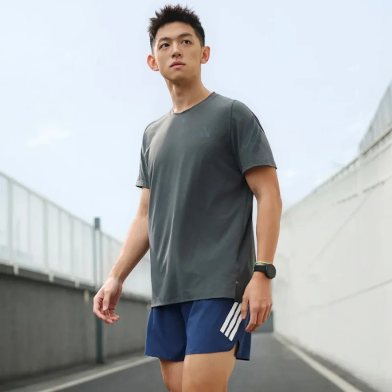 Men adidas KS5039 Dark Grey Quick Dry Crew Neck Sport Tee for Gym, Running, Training, Daily Casual Athletic Workout Outdoor Tops
Men adidas KS5039 Dark Grey Quick Dry Crew Neck Sport Tee for Gym, Running, Training, Daily Casual Athletic Workout Outdoor Tops