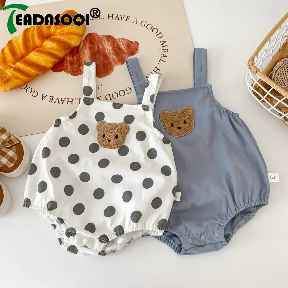 Summer New In Infant Kids Clothes Set Newborn Baby Boys Girls Short Sleeve Solid Color Top T-shirts Sling Dot Overalls Bodysuits
Summer New In Infant Kids Clothes Set Newborn Baby Boys Girls Short Sleeve Solid Color Top T-shirts Sling Dot Overalls Bodysuits