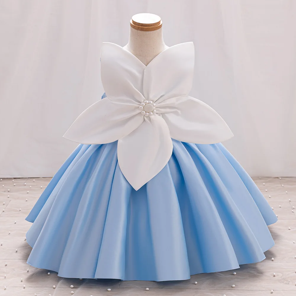 Sleeveless Big Flowers Baby Girl Princess Silk Dress Child Vintage Party Pageant Birthday Wedding Ball Gown Baby Clothes 1-12Y
Sleeveless Big Flowers Baby Girl Princess Silk Dress Child Vintage Party Pageant Birthday Wedding Ball Gown Baby Clothes 1-12Y