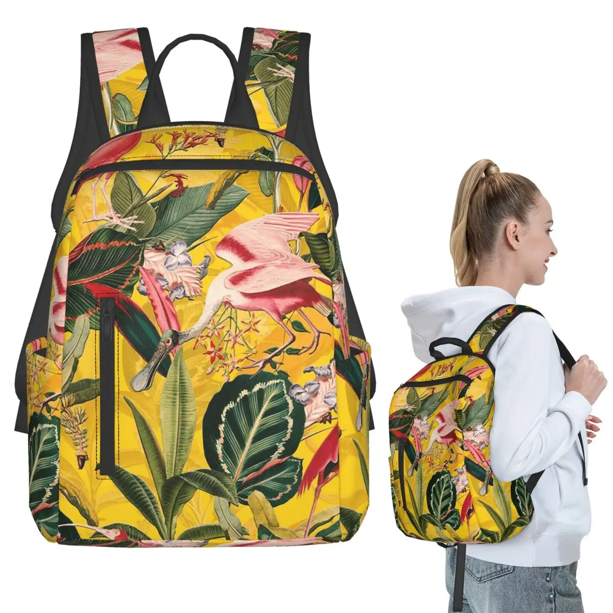 Vintage Flamingo And Tropical Plant Backpack Student BookBag Kids School Bag Computer Shoulder Bags Boys Girls
Vintage Flamingo And Tropical Plant Backpack Student BookBag Kids School Bag Computer Shoulder Bags Boys Girls